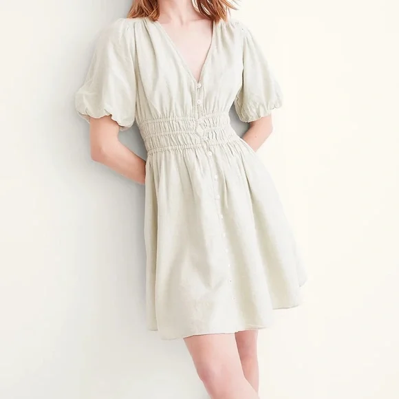 Madewell | Dresses | Madewell Linenblend Sophia Mini Dress | Poshmark